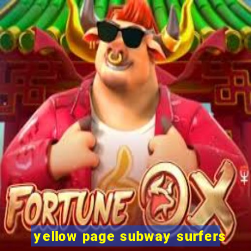 yellow page subway surfers